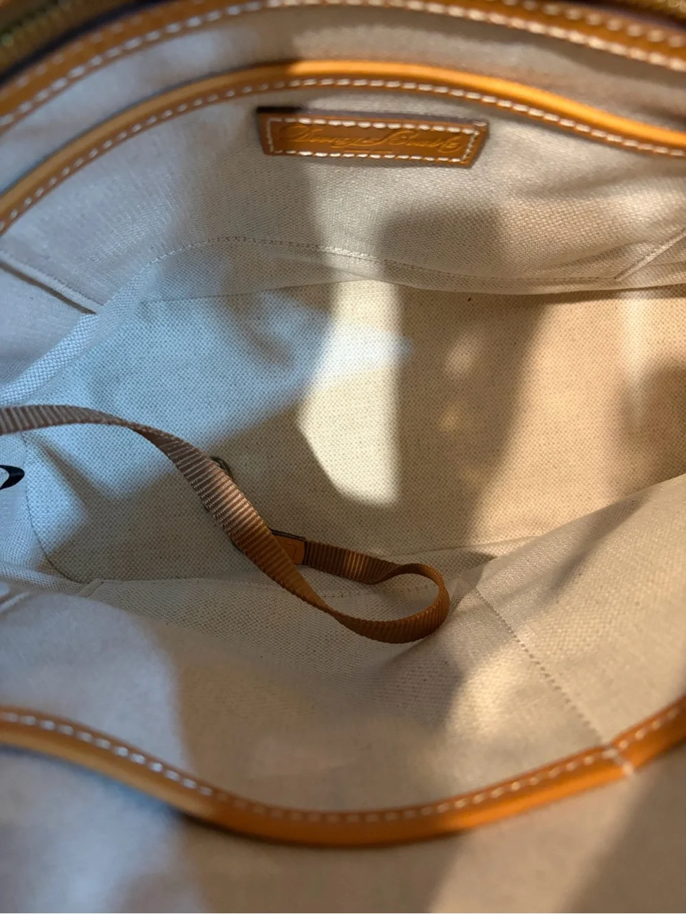 Dooney & Bourke Hydrangea Floral Satchel Pink Blue DB Monogram Bag